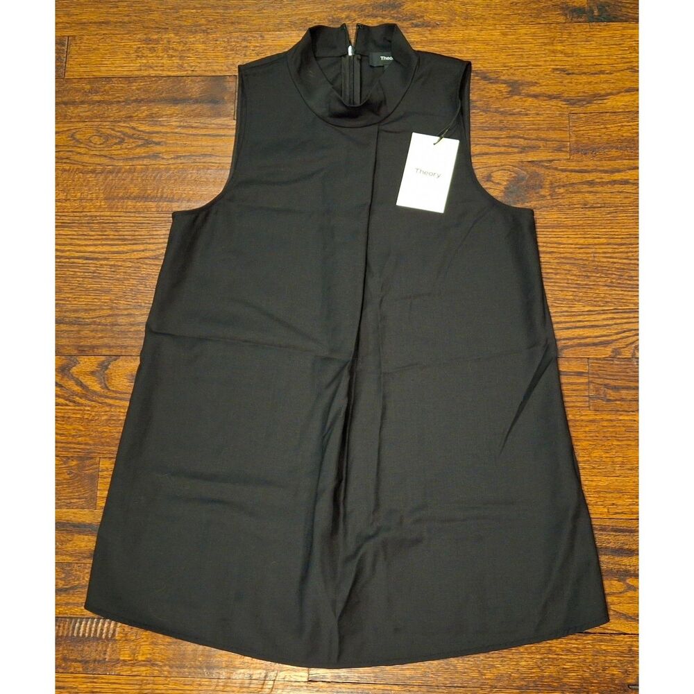 NWT Theory Talniza Continuous Black Tank Top Womens Size P/XS